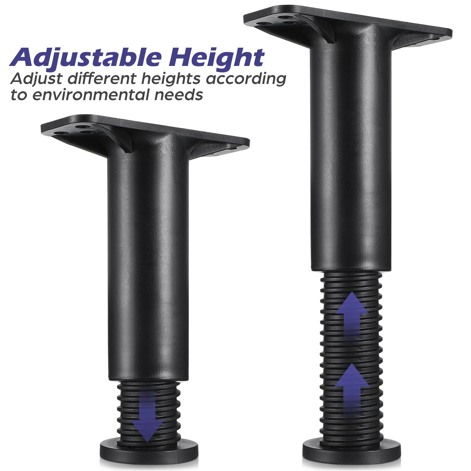 

4pcs Support Legs Adjustable Bed Frame Center Support Replacement For Broken Bed Legs Durable Furniture Feet Parts