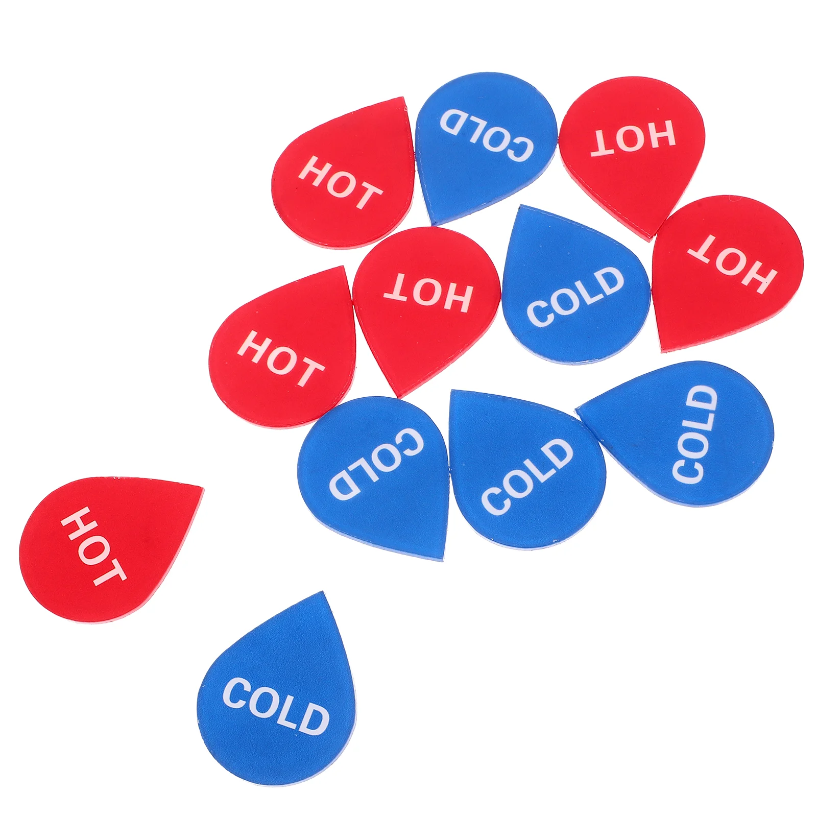 6 Pairs Hot and Cold Water Labels Indicator Pipes Sticker Lucky Envelope Stickers Warmer Kitchen Function Compatible Signs