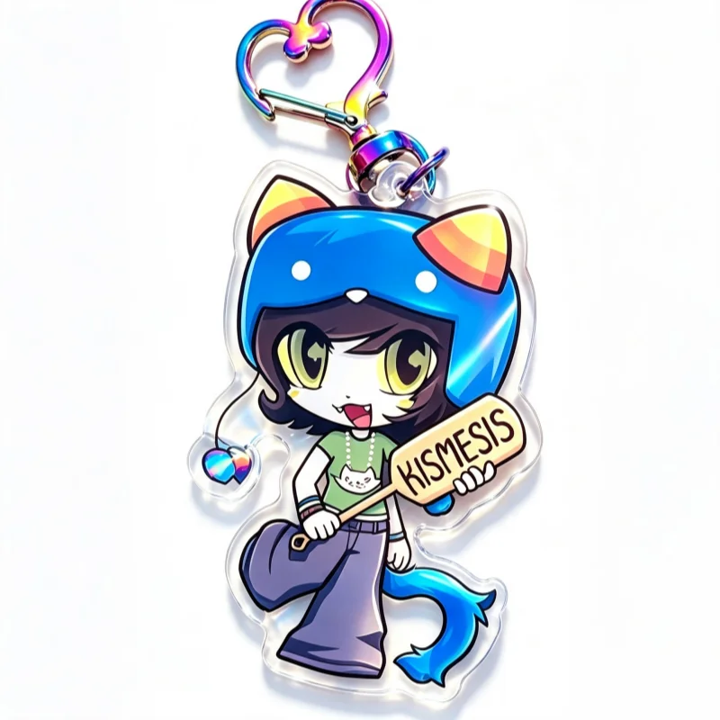 Homestuck Troll Acrylic Keychain – Chibi Style Game Merch Pendant for Backpack Bag Phone Decor Webcomic Fan Gift Collectible