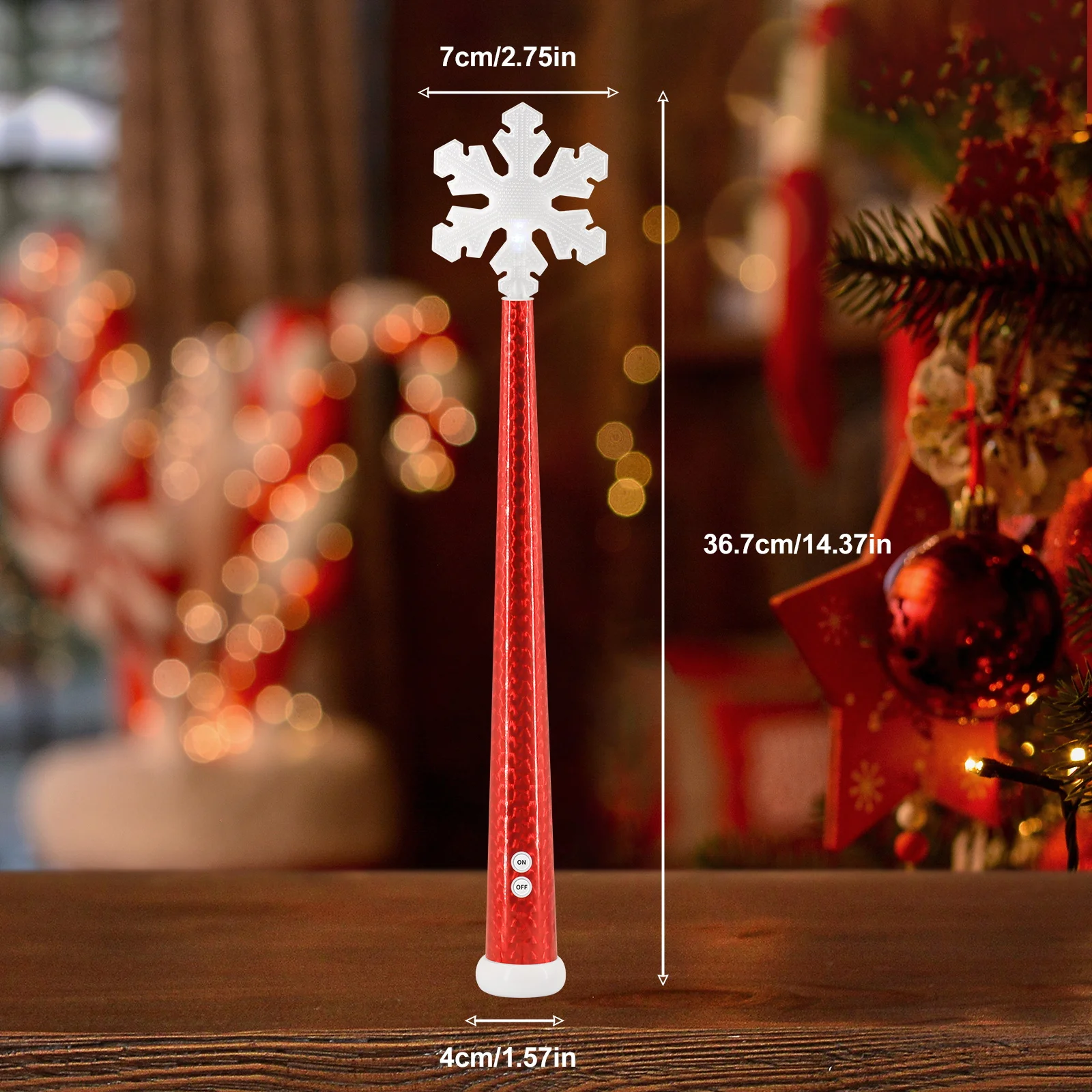 Christmas Tree LED Magic Stick Light Wand Wireless Remote Control Socket Switch Kit Control Music for Kids Toy Christmas Gift