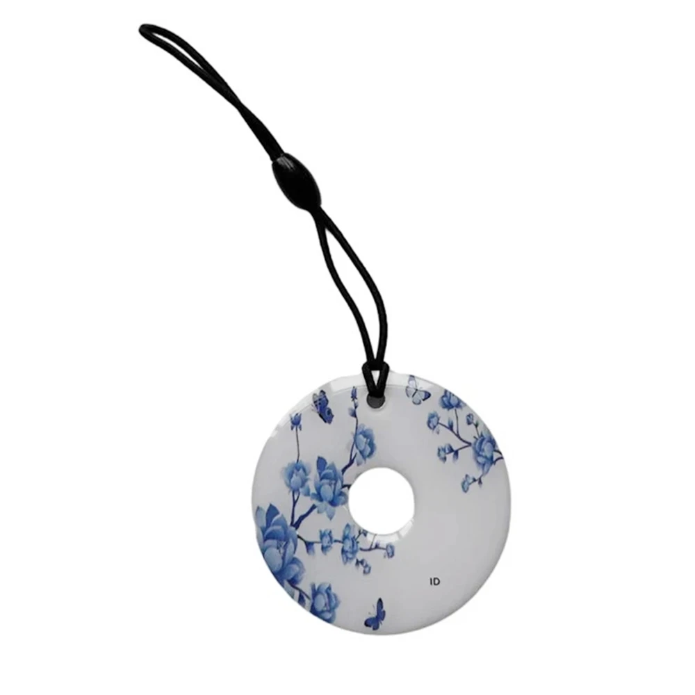 1Pcs EM4305 T5577 Rewritable 125Khz RFID Glue Dropping Epoxy Card Keychain Keys Ring Keyfob Cartoon Badge Fob Blank Tag