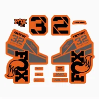 Bicycle Fork Sticker FOX32 Bike Front Fork Sticker Mountain Bike Cycling Reflective Durable Sticker Bike Accessories