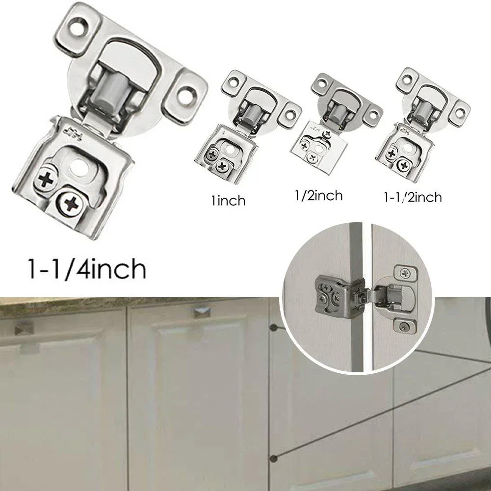 Kitchen Cabinets Hinges 6 Way Compact Concealed Hinges Damping Door Cushion Hinged Cabinet Silver Steel Simply
