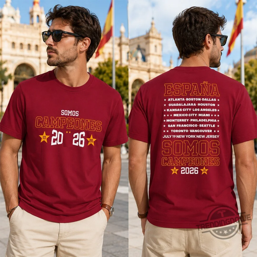 2026 Espana Somos Campeones Shirt Spanisches Meisterschafts-Gedenk-T-Shirt Sommer Herren T-Shirt Kinderkleidung Tee Y2k Damen ﻿ – Detail 2
