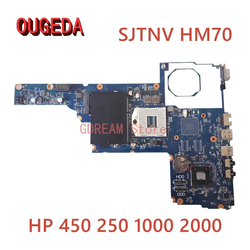 

OUGEDA 6050A2493101-MB-A02 685768-001 685768-501 For HP Pavillion 450 250 1000 2000 Laptop Motherboard SJTNV HM70 DDR3 Mainboard