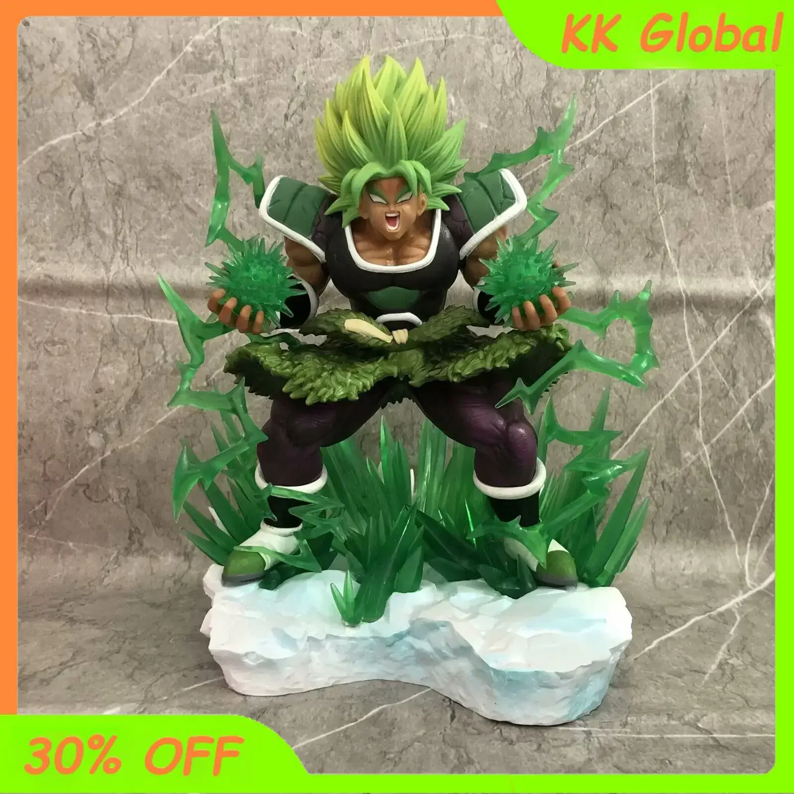 

26cm Dragon Ball GK Broli Super Saiyan Standing Fury Anime Figure Model Ornament Animation Peripheral Doll Gift Collection Toys