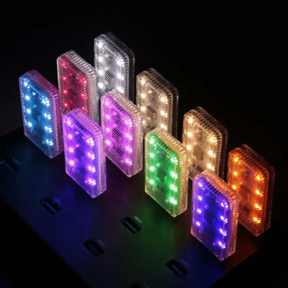 

Магнитный светодиодный светильник для автомобиля, миниатюрный, с сенсорным управлением, USB, ночник с регулировкой яркости, 3 режима, светодиодный ночной светильник с эффектом нити