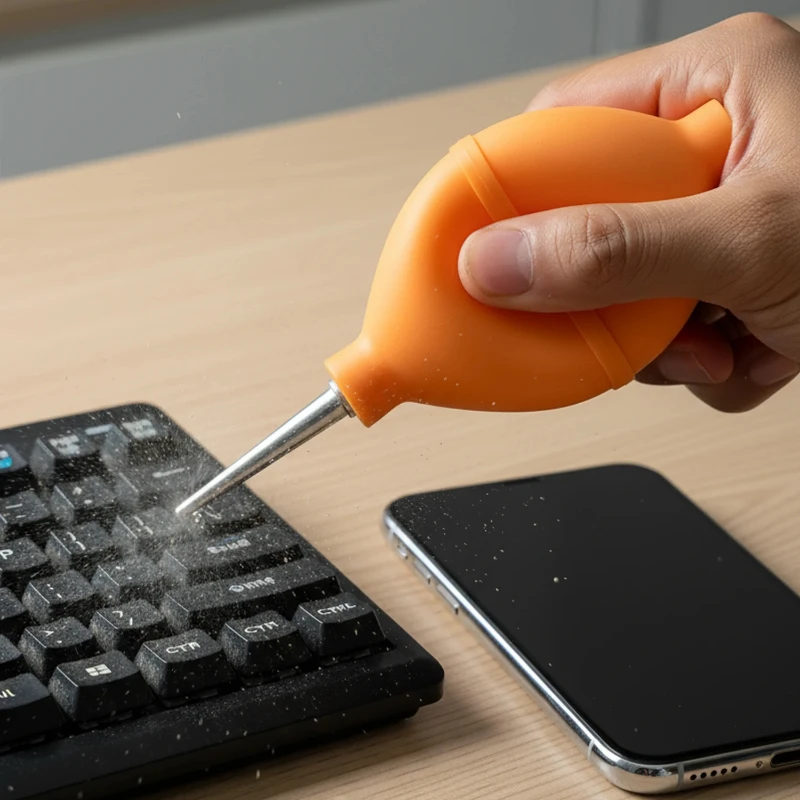 Air Blower Ball Cleaning Pen for Camera Phone Laptop Keyboard Soft Silicone Air Blower Blaster Pump Anti Dust Cleaner Tools view 6