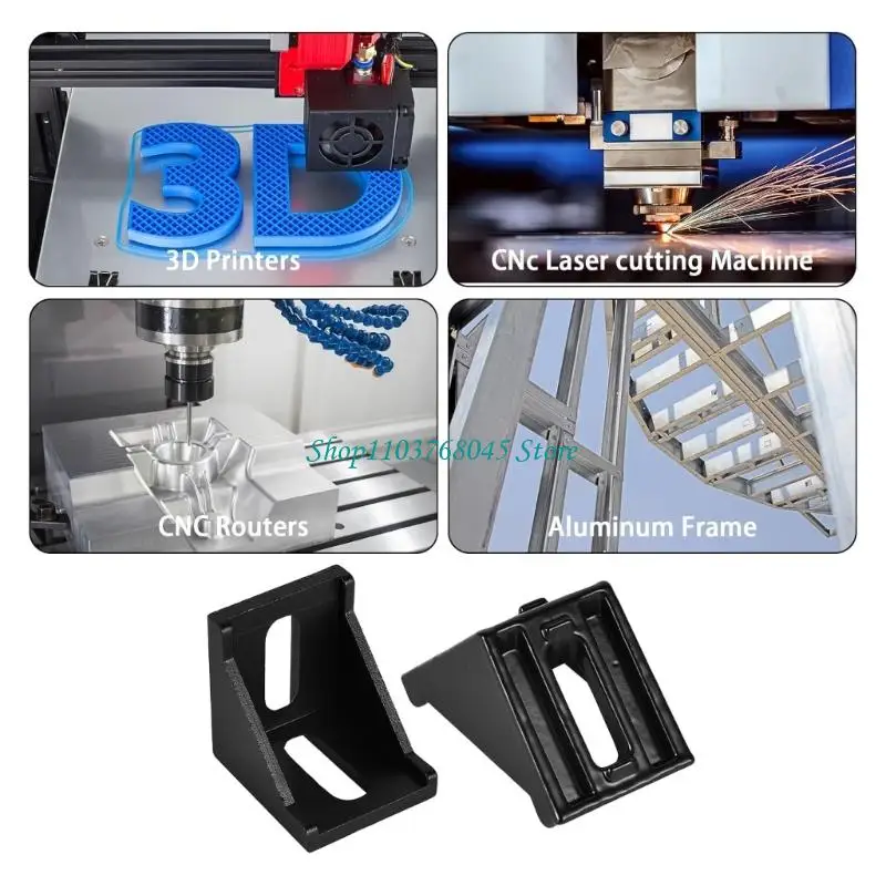 R53F Aluminum Frame Corner Connectors With For Secure 90 Degree Fixing