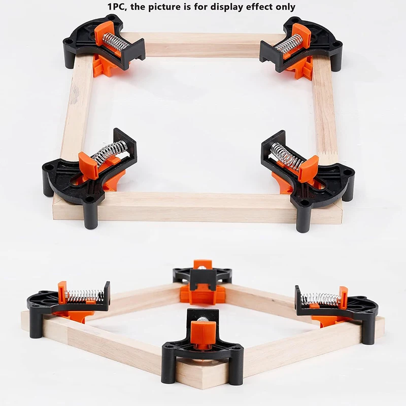 1pc Quick Adjustable Hand Tools Furniture Fixing 90 Degree Angle Clamps Woodworking Corner Clip Right Angle Clips Fixer Tools