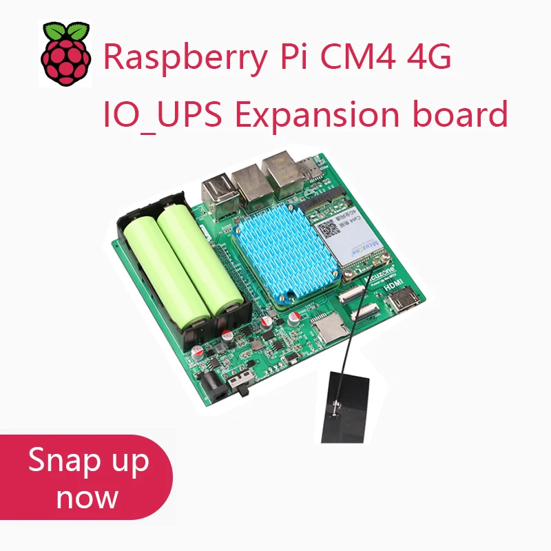 

Плата расширения Raspberry Pi CM4 4G IO_UPS 4G LTE CAT4