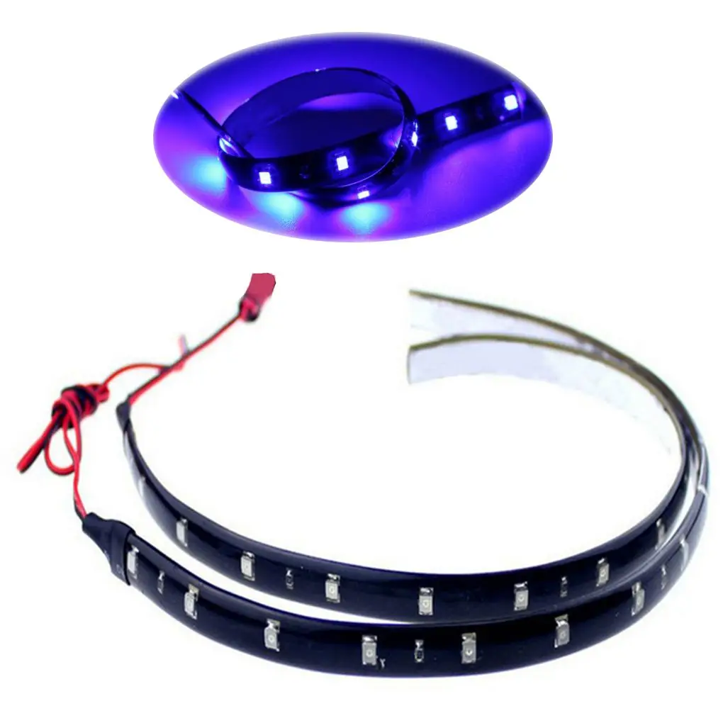 

2pcs Flexible 30cm 15SMD Car LED Strip DRL Waterproof Car LED Decorative Lights