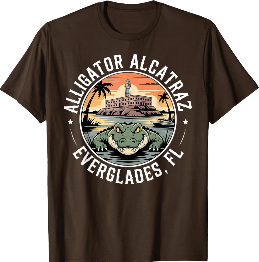 

Футболка Alligator Alcatraz Escape Team — футболка унисекс Funny Gator, размер S-5XL