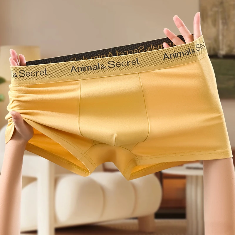 1Pcs Boxer Shorts Men's Underwear Sexy Panties Cotton Comfortable and Soft Underpants Male Boxer U Convex Lingerie Plus Size 6XL