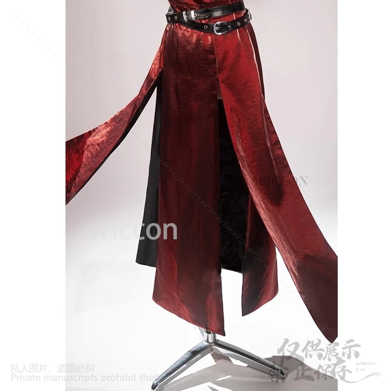 أنيمي لعبة الحب والمساحة العميقة تأثيري البطلة زي أحمر داكن القوطية فستان لوليتا ملابس السهرة للفتيات هالوين مخصصة