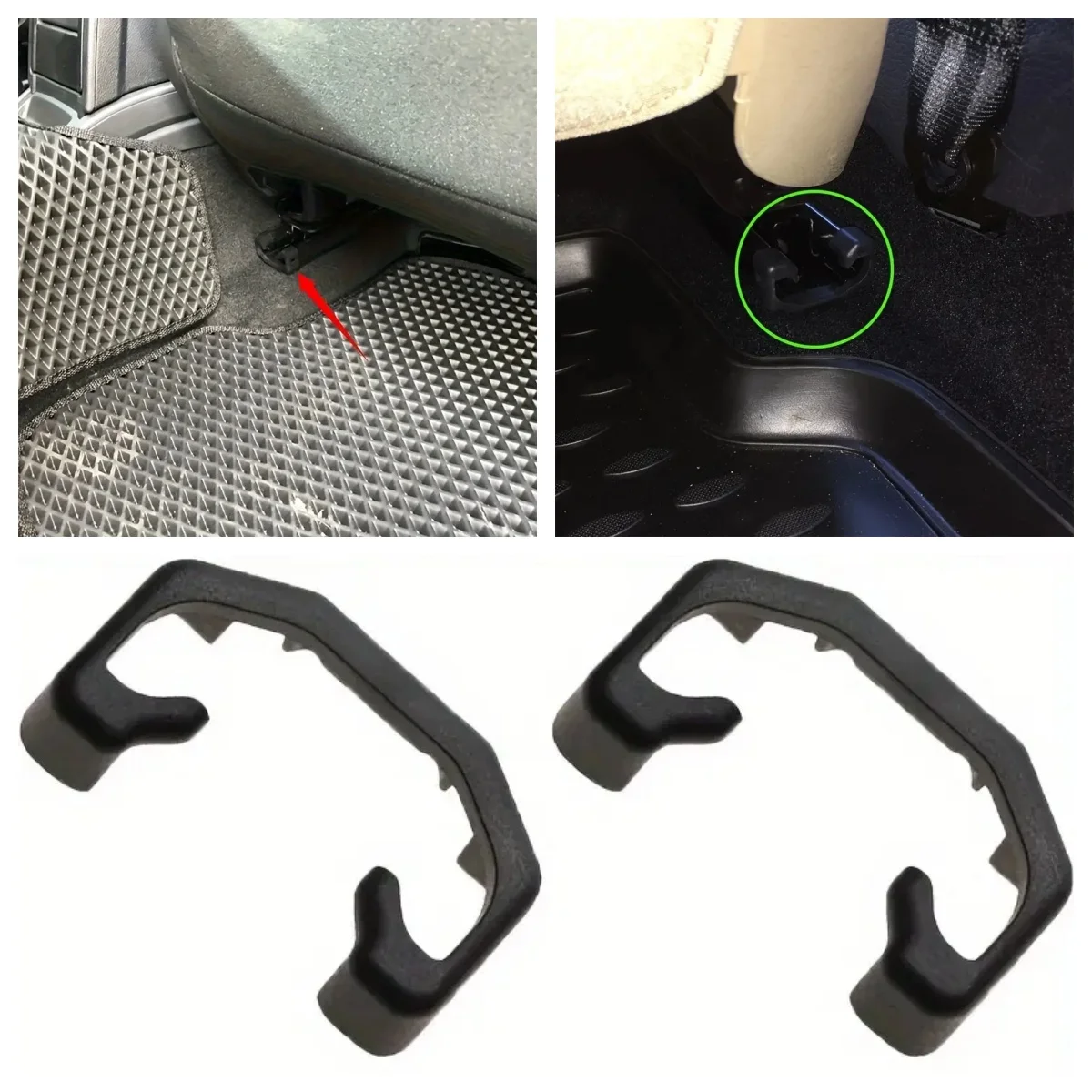 

2Pcs Front Seat Slide Clip For Nissan X-Trail T32 Qashqai J11 Rogue Sport VW Tiguan For Megane II III Skoda Rapid Yeti Seat