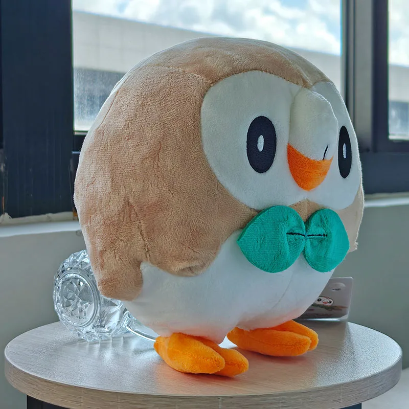 Rowlet Peluche Pokemon Plush Toys Stuffed Dolls Cartoon Cute Dolls Kawaii Birthday Christmas Gift For Kids Friends Collection