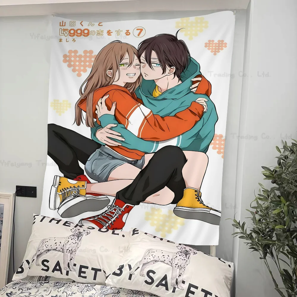 

Anime My Love Story With Yamada-kun At Lv999 Tapestry Art Printing Art Science Fiction Room Home Decor Wall Art Decor