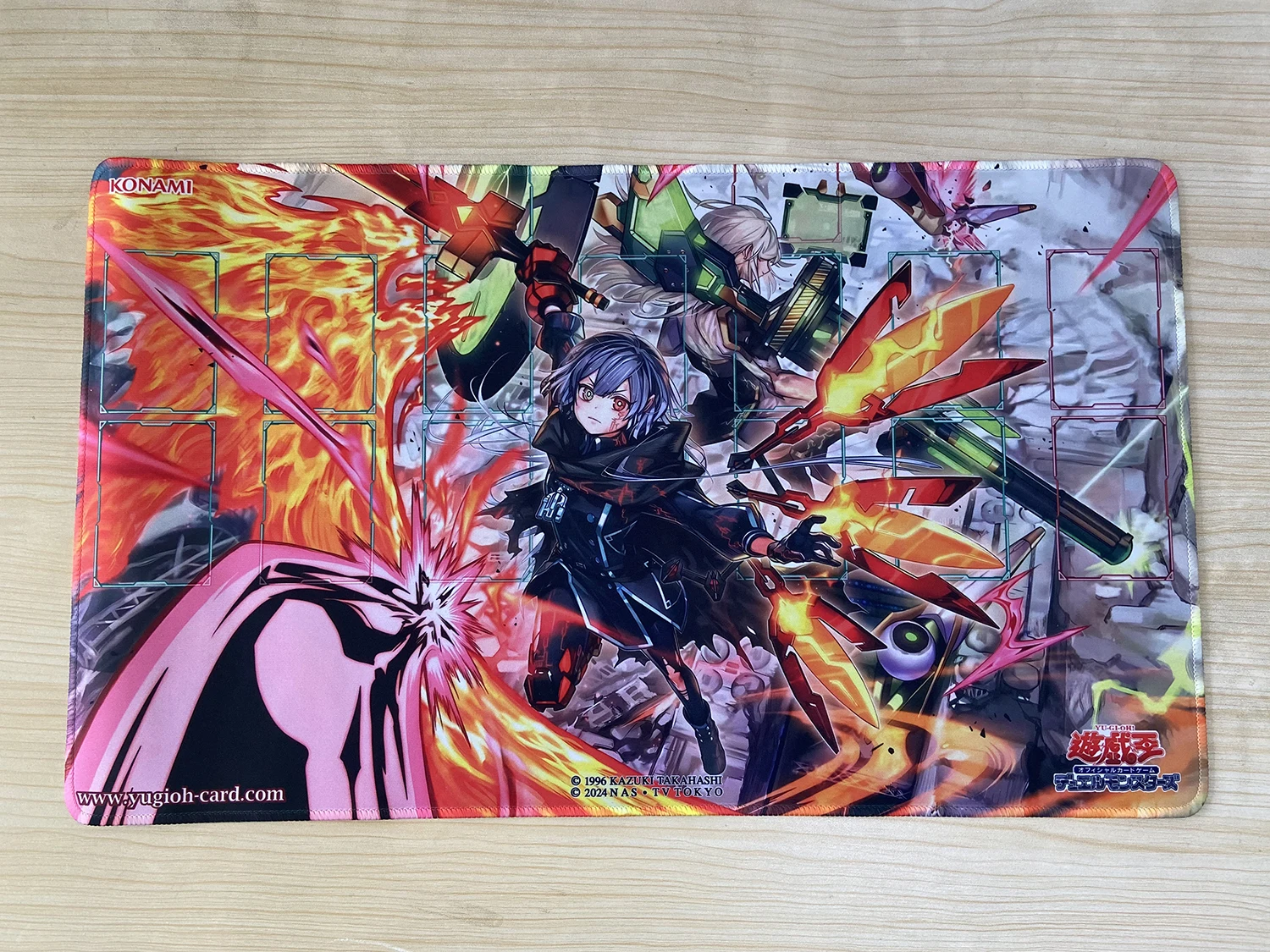 YuGiOh Sky Striker Ace - Roze Mat Raye TCG Playmat rinforzo dell\'esercito CCG Pad tappetino per carte collezionabili tappetino per mouse in gomma