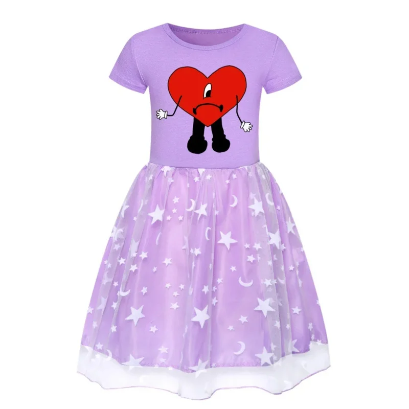 AIAI 2025 أطفال بنات ملابس طفلة Un Verano Sin Ti Bad الأرنب فساتين الكرتون الأطفال الرياضة فستان كاجوال زي ل 3-8 سنوات #5