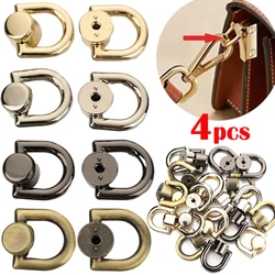 4pcs D Ring Zinc alloy Bag Zipper Transform Buckles Accessories DIY Handbag Repair Kit Replace Chain Buckle Adjust Part Hardware