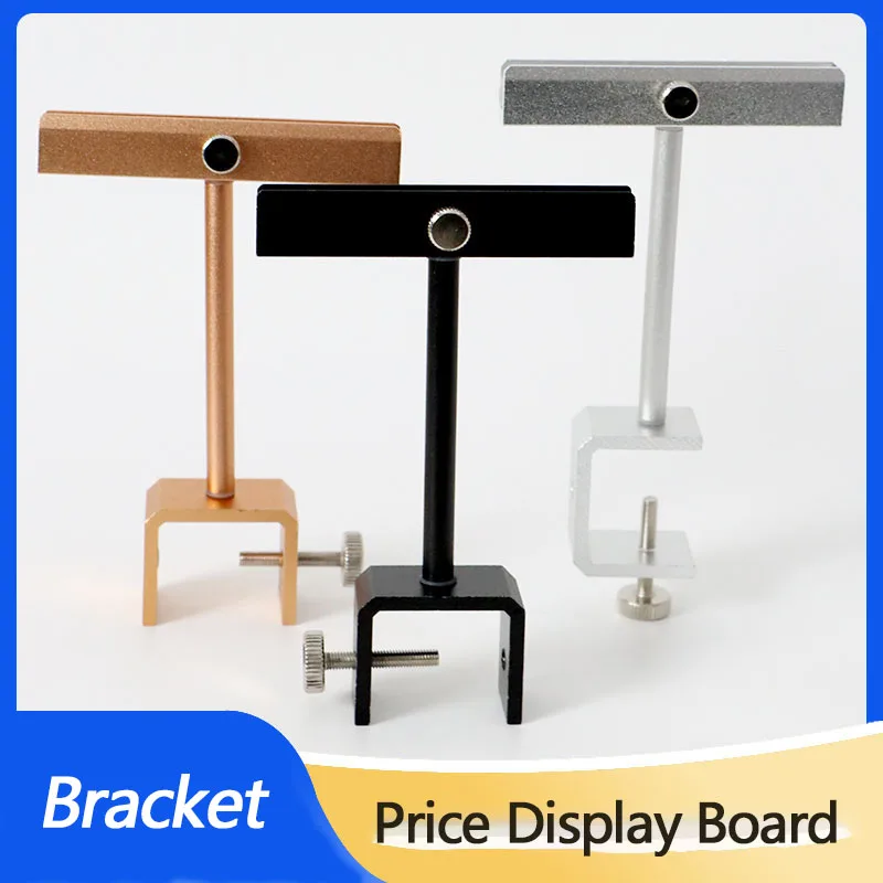 A4-A6 Food Sign Price Bracket Food Signs Advertising Label Rack Supermarket Fruit Aluminum Alloy Prices Tag Clamp Display Stand