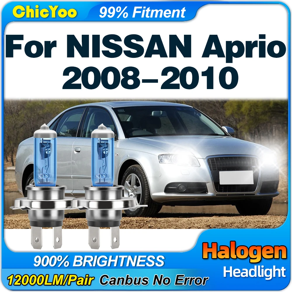 

H4 Xenon Halogen Headlight 12000LM +900% Bright Car Lights 6000K Canbus No Error Auto Lamps For NISSAN Aprio 2008 2009 2010