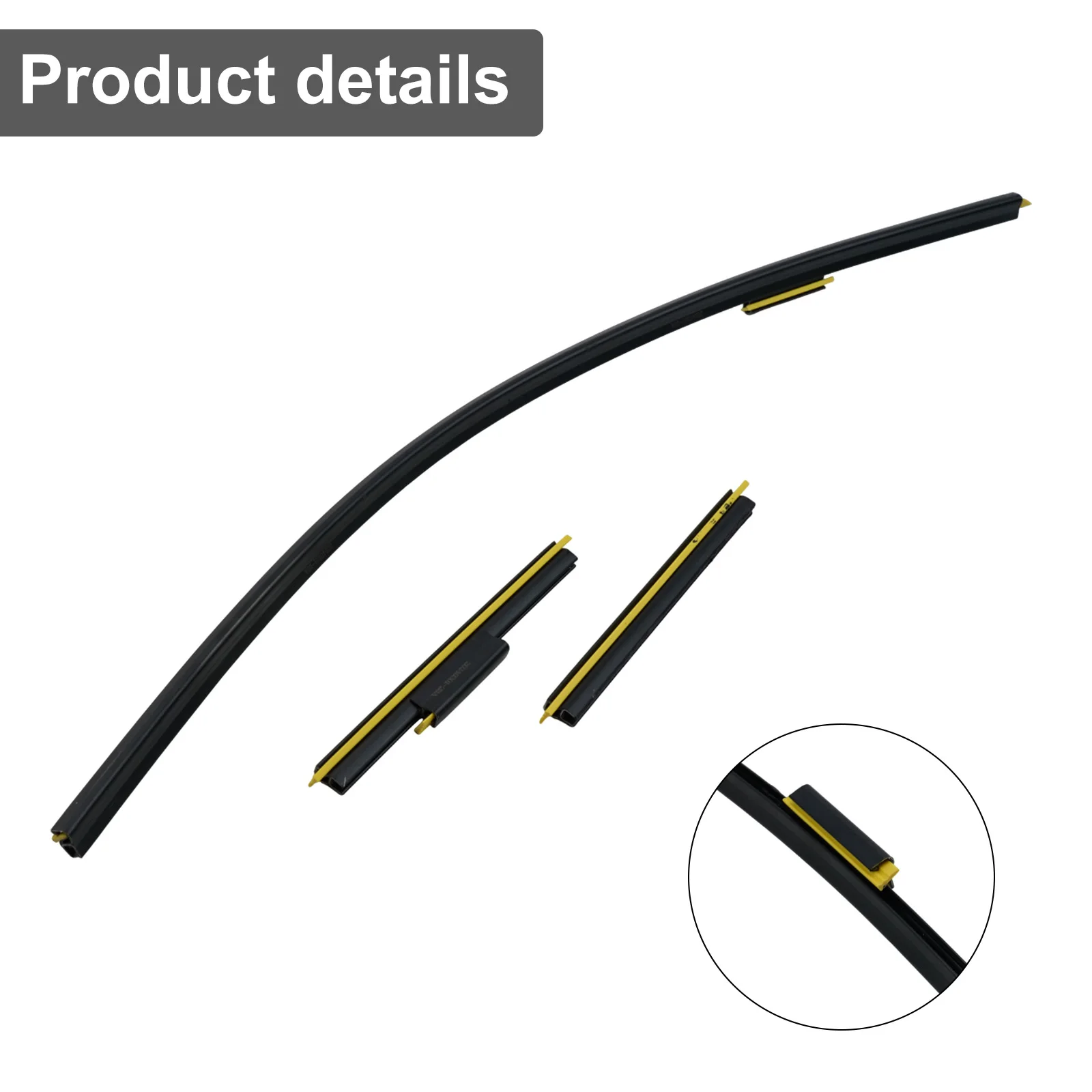 As Shown In The Picture Front Windshield Strip Efficient Replacement Non-deformation Feature Automotive Replacement Parts