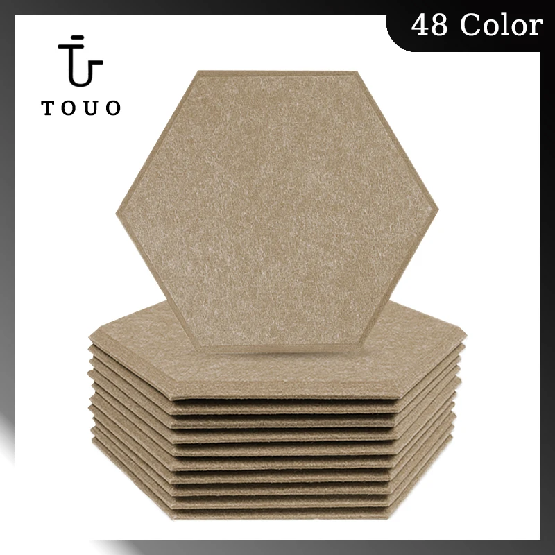 

TOUO Acoust Insulation 12 Pcs Home Sound Absorbing Panels Noise Isolation Acoustic Absorption Material Panel