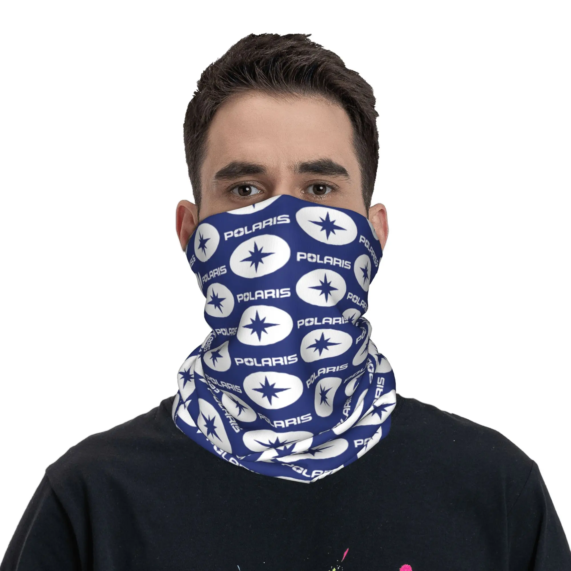 Custom P-Polaried Bandana Neck Gaiter for Ski Hunting Men Women Wrap Scarf Motor Racing Sport Car Balaclava Warmer