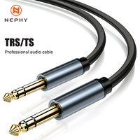 6.35mm To 6.35 mm Long Cable For Mixer Electric Bass Guitar 6.5mm 1/4 inch Jack TS TRS Mono/Dual 1m 2m 3m 5m 8m 10m 15m 20m 30m