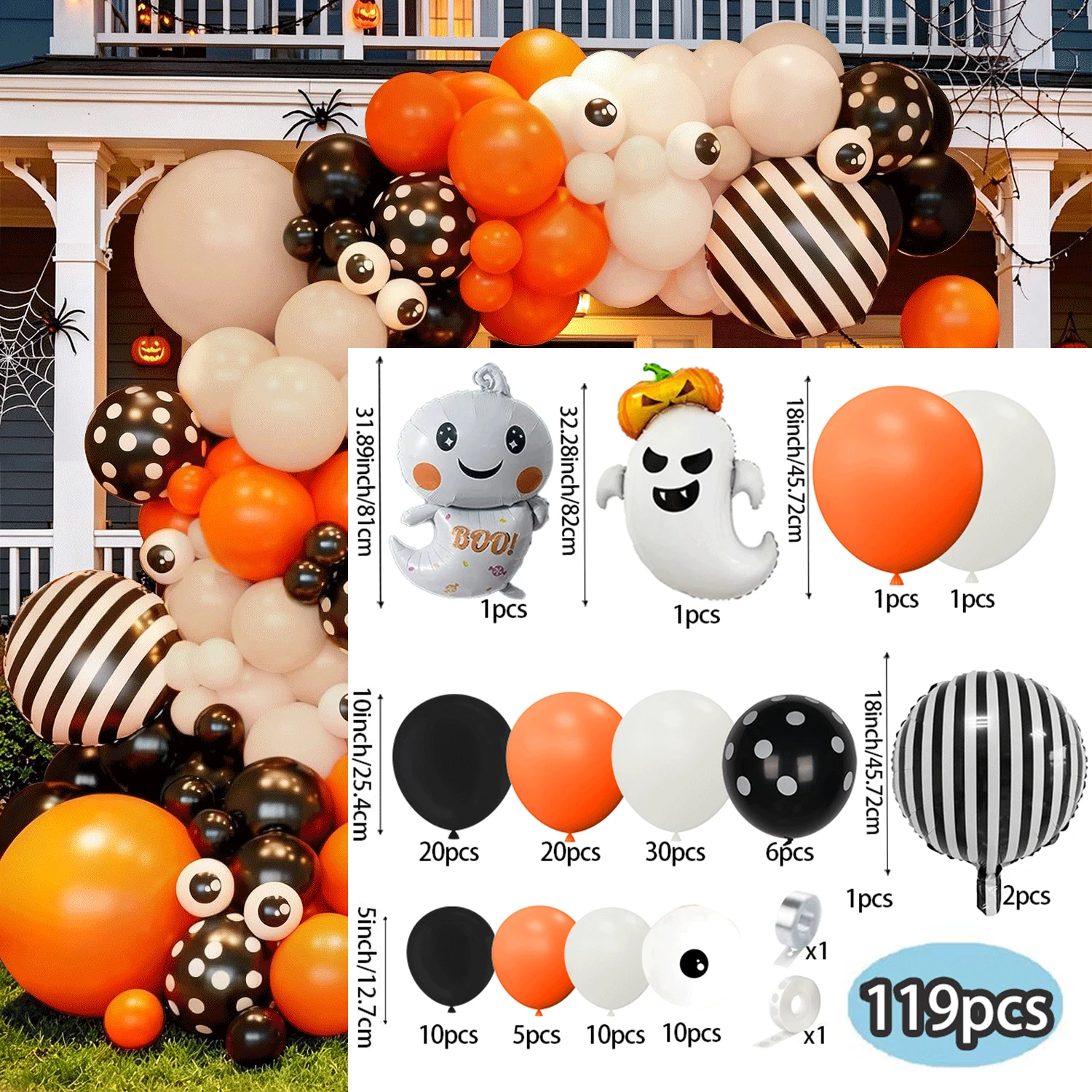 Kit Arco Palloncini Halloween - Orange Lighting Decor recensione e prezzo