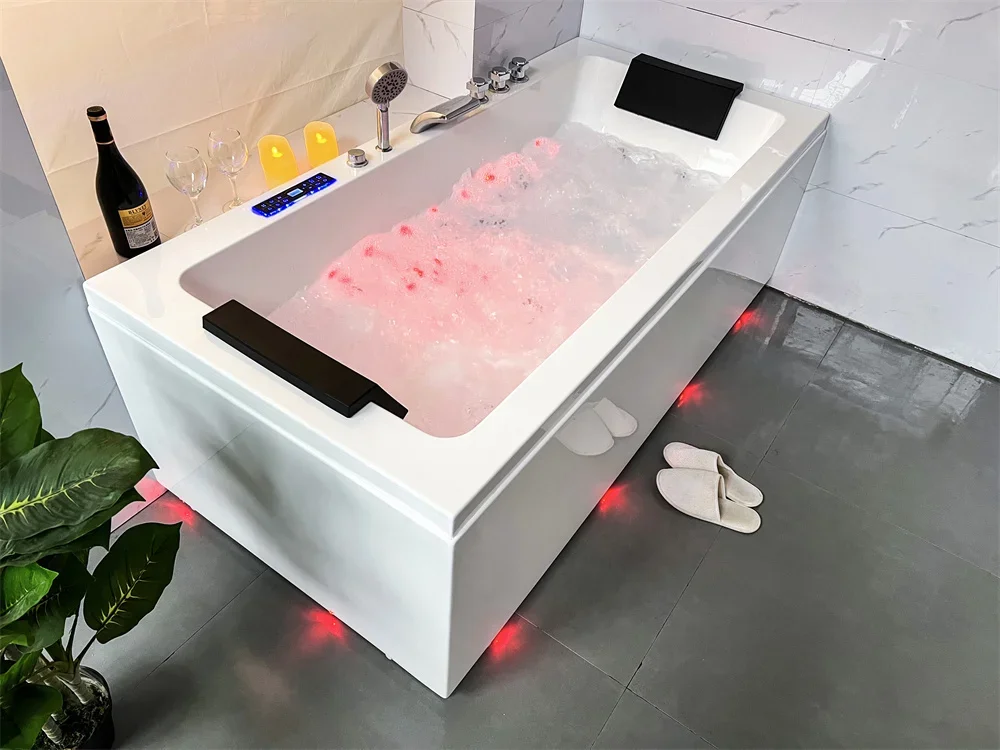 Bathroom Bathtub,Modern Indoor Single Massage Hot Tub Jacuzzier And Baths Soaking Whirlpools Bathtubs For Bathroom / Hotel