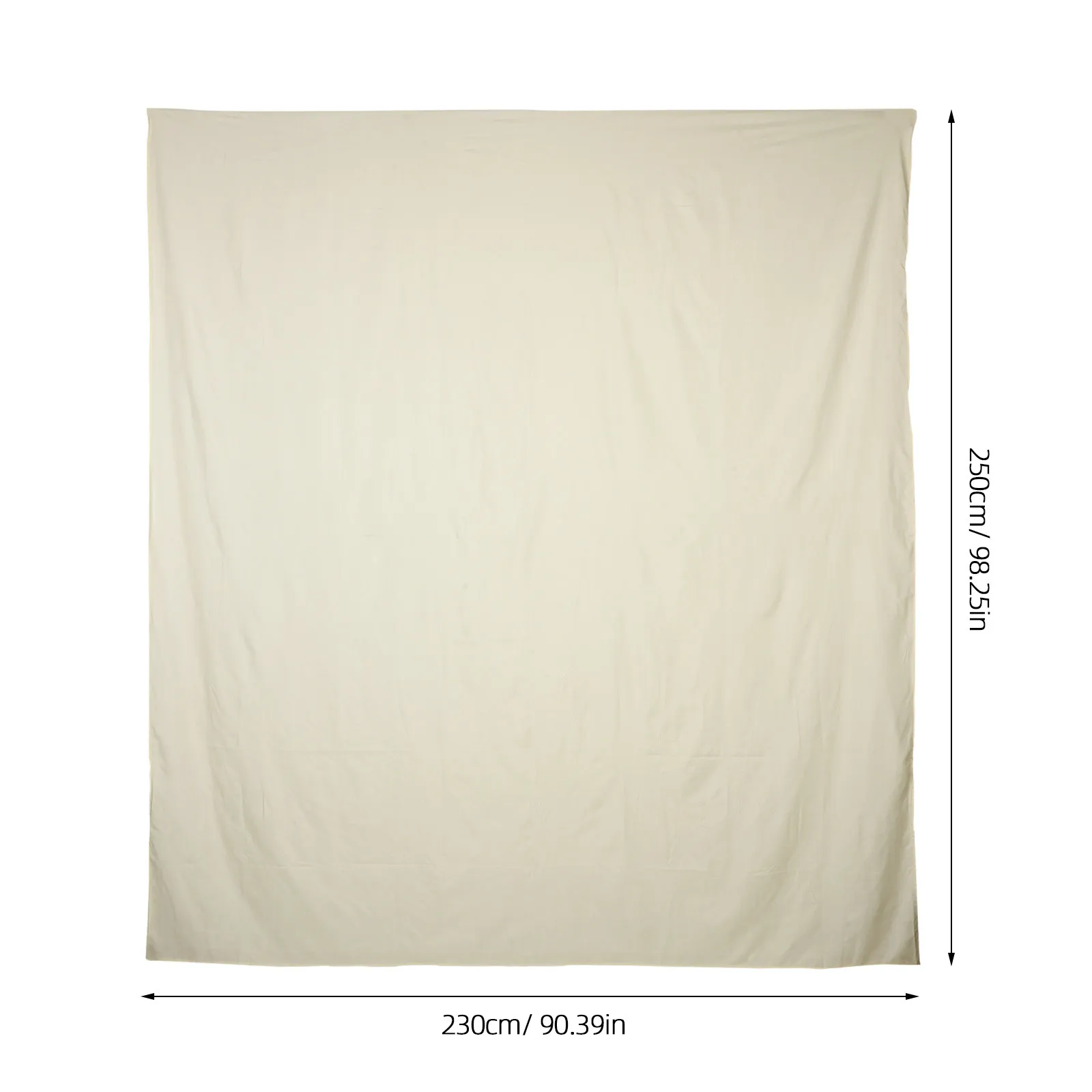 Light Yellow Solid Color Bed Sheet 250x230cm Soft Breathable Microfiber Flat Sheet Machine Washable All Season Home Hotel