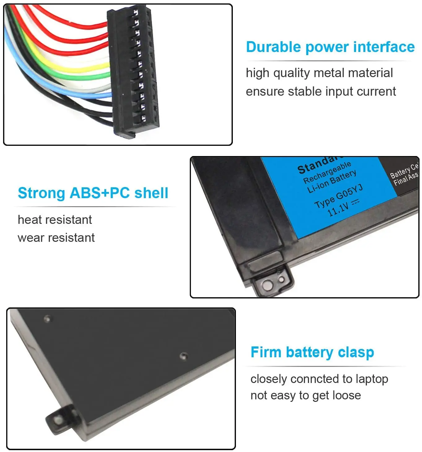 GO5YJ แบตเตอรี่แล็ปท็อป G05YJ 69Wh 11.1V สำหรับ Dell Alienware 14 A14 M14X R3 R4ชุด P39g ALW14D-1528 GO5YJ Y3PN0 8X70T