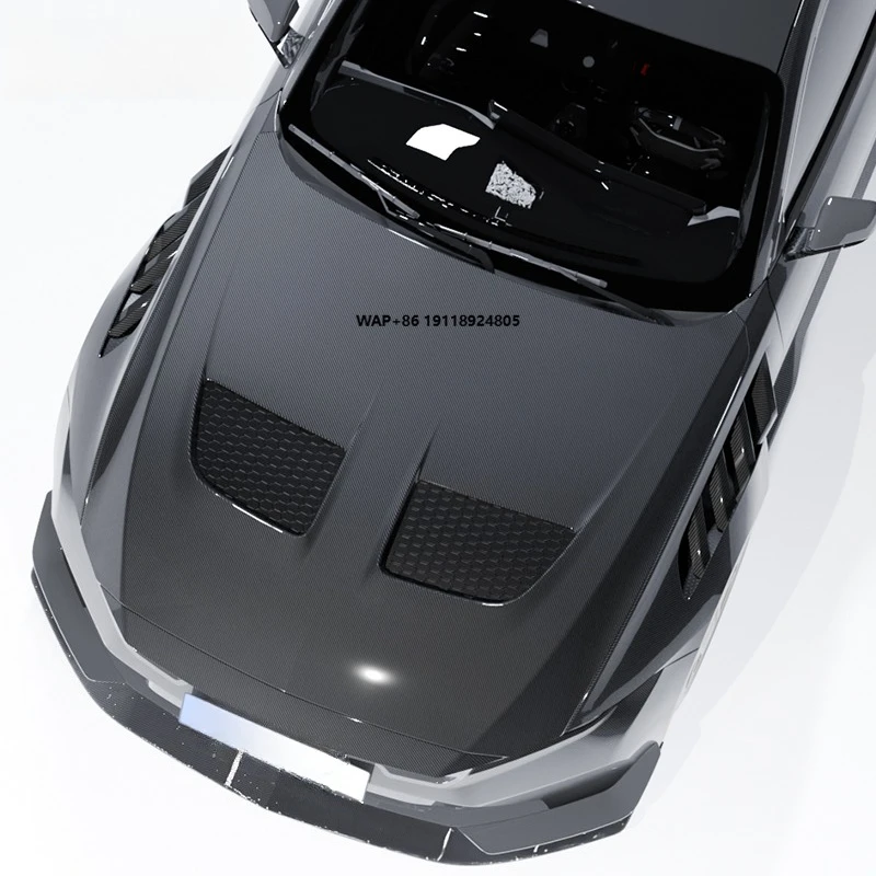 

Icooh Racing Gtd Style Carbon Fiber Front Engine Hood New Condition Bonnet for Mustang