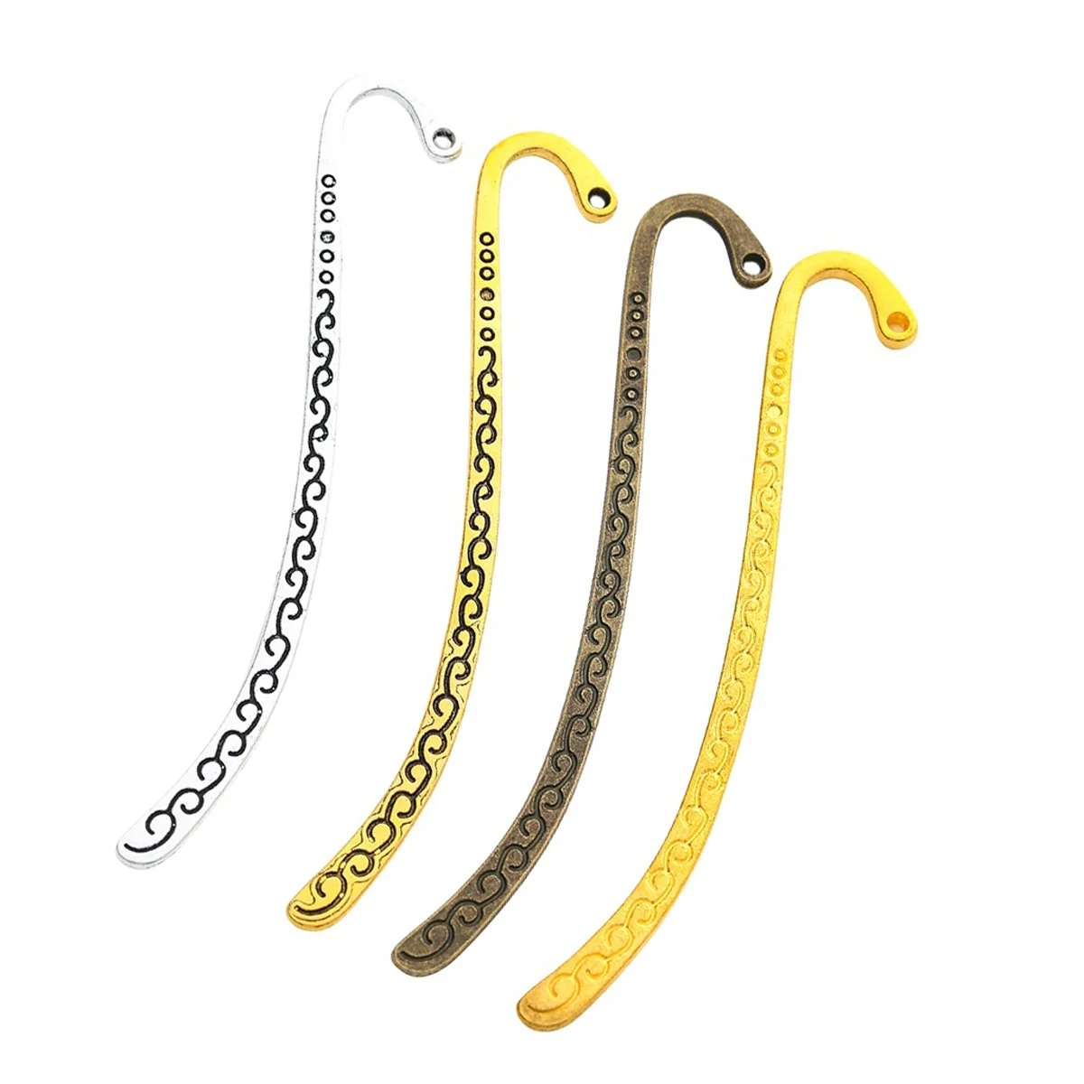 

Bookmarks Luck Cloud Flower Carved Gold Silver Bronze Colors Jewelry DIY Wholesales 83mm 3.3Inch