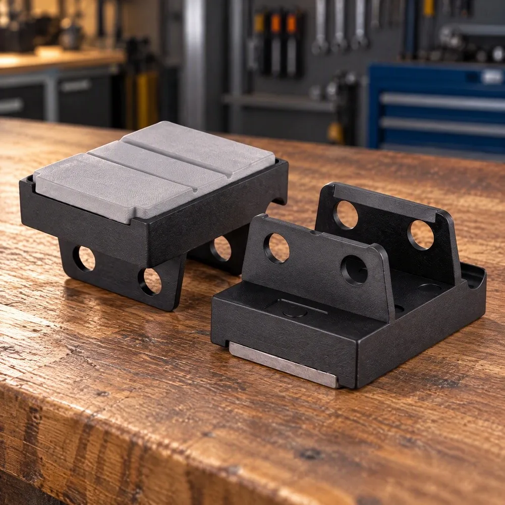 Conveyance Chain Pad for Woodworking For Edge Banding Machine 80x62mm Gray Rubber Nylon For HSK Compatible Part