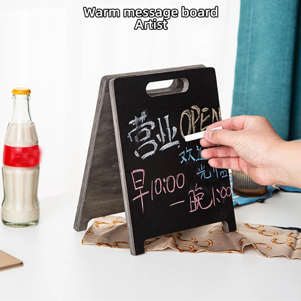 لوحة خشبية صغيرة السبورة بسيطة سطح المكتب القائمة لمتجر كعكة