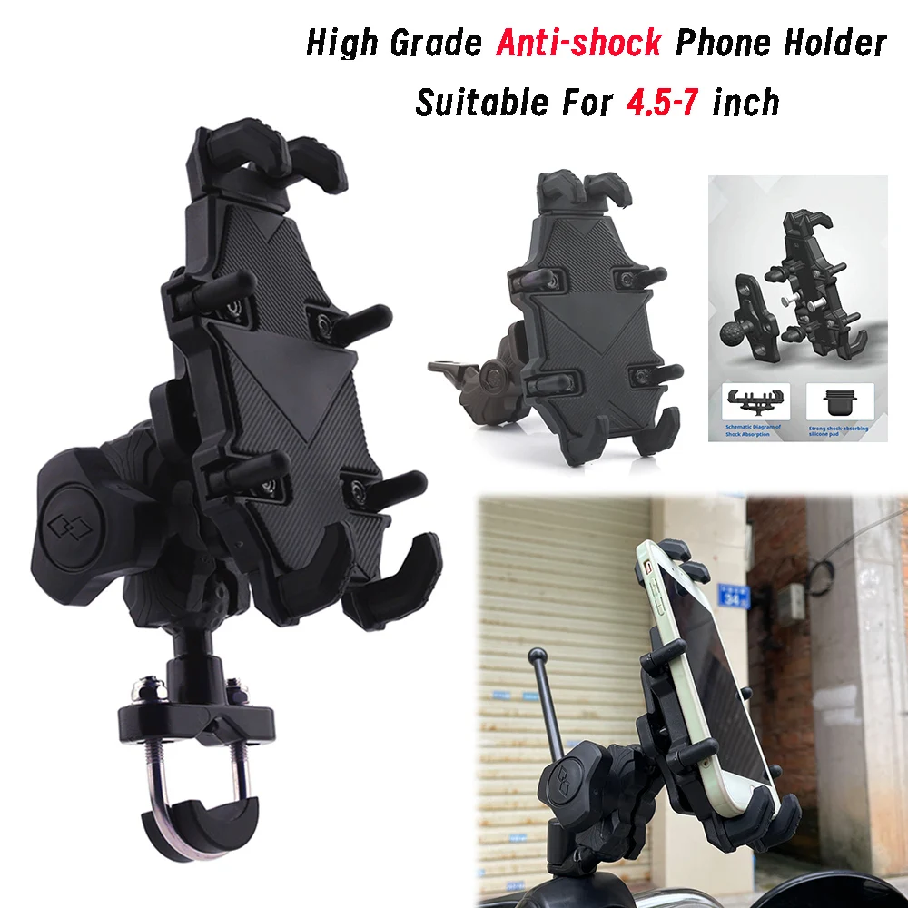 

For Suzuki V-Strom DL1050 DL1000 DL800 DL650 DL250 VStrom Motorcycle Accessories 8 Claw Riding Shock Phone Bracket