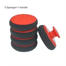 Esponja para encerado de coche, esponja para encerado, costura de belleza, encerado a mano, esponja pequeña para chapado en cristal