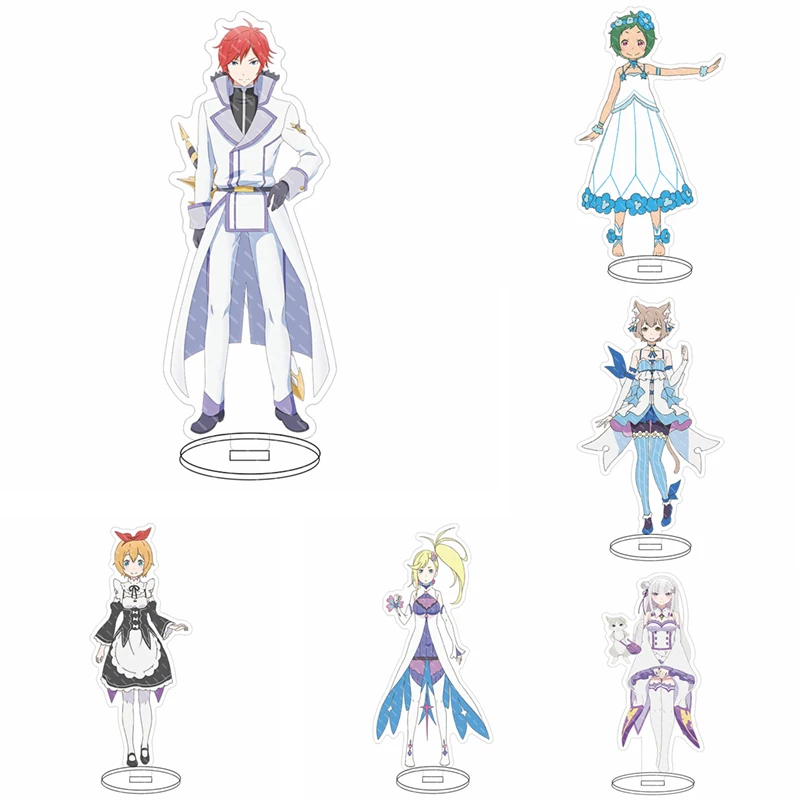 

Re Starting Life In Another World Anime 15Cm Acrylic Stand Model Plate Figure Display Collection Badge Cartoon Keychain Gift