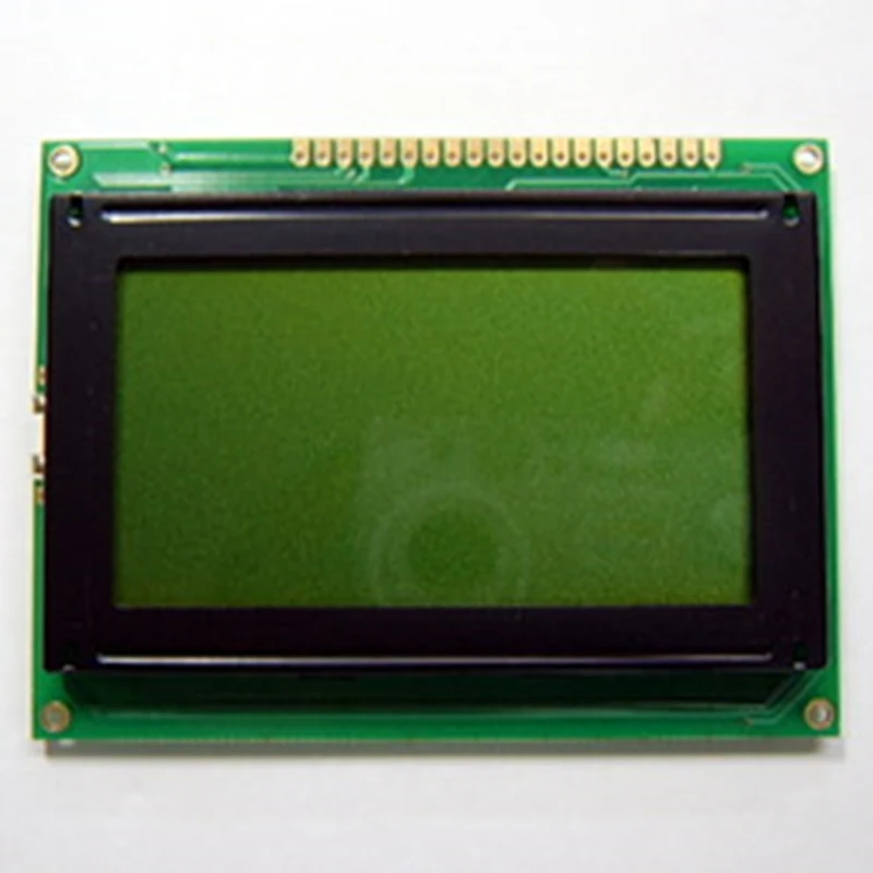 5V 12864 128X64 Graphic Dot LCD Module 20P Port Blue Display HY-12864K-801 KS0108 KS0107 Screen Dimensions 93x70