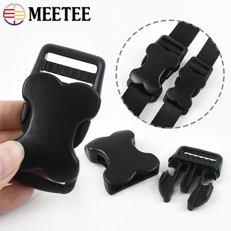 2-20Pcs 15/20/25/32mm Bone Release Buckles Webbing Strap Plastic Hasp Buckle Bag Side Clip Clasp Luggage Belt Sling Hook Clasps