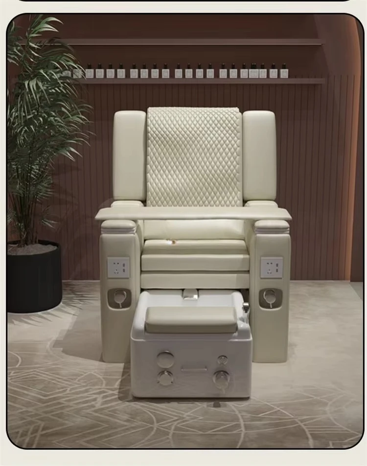 * Popular Nail Salon Luxury Pedicure Chair Custom No Pipe Sofa Spa Pedicure Chair