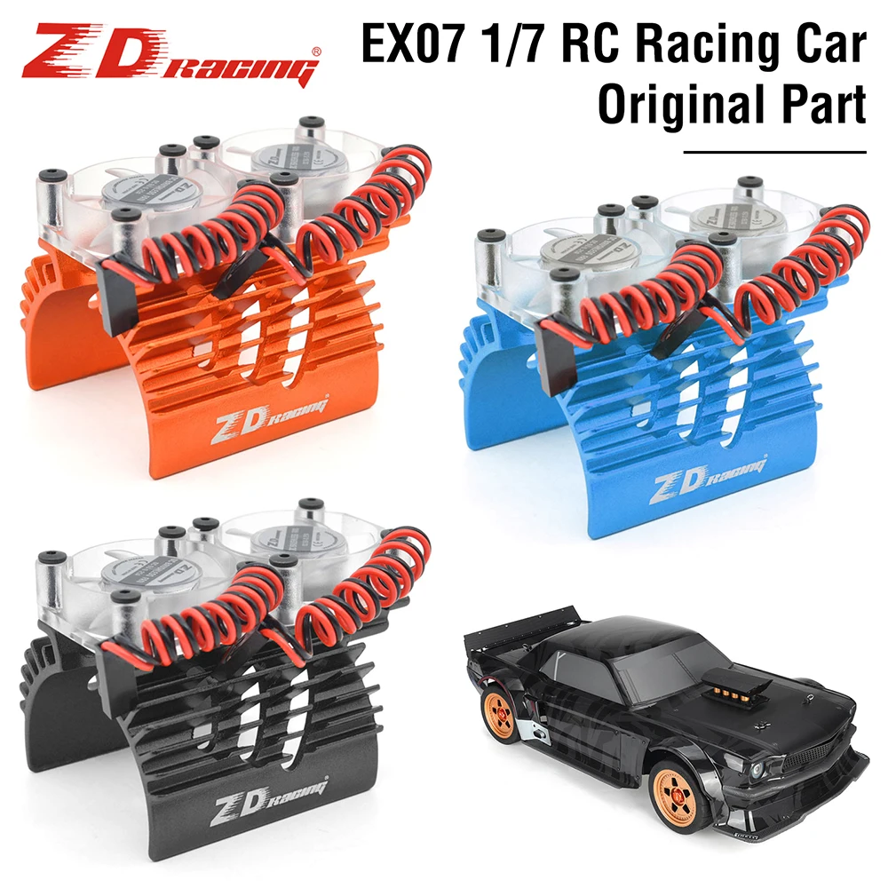 Zdalnie sterowany silnik radiator 40-42mm z szybkim wentylatorem chłodzącym do Hobbywing 4268 4274 4092 1/8 1/10 ciężarówka Buggy silników