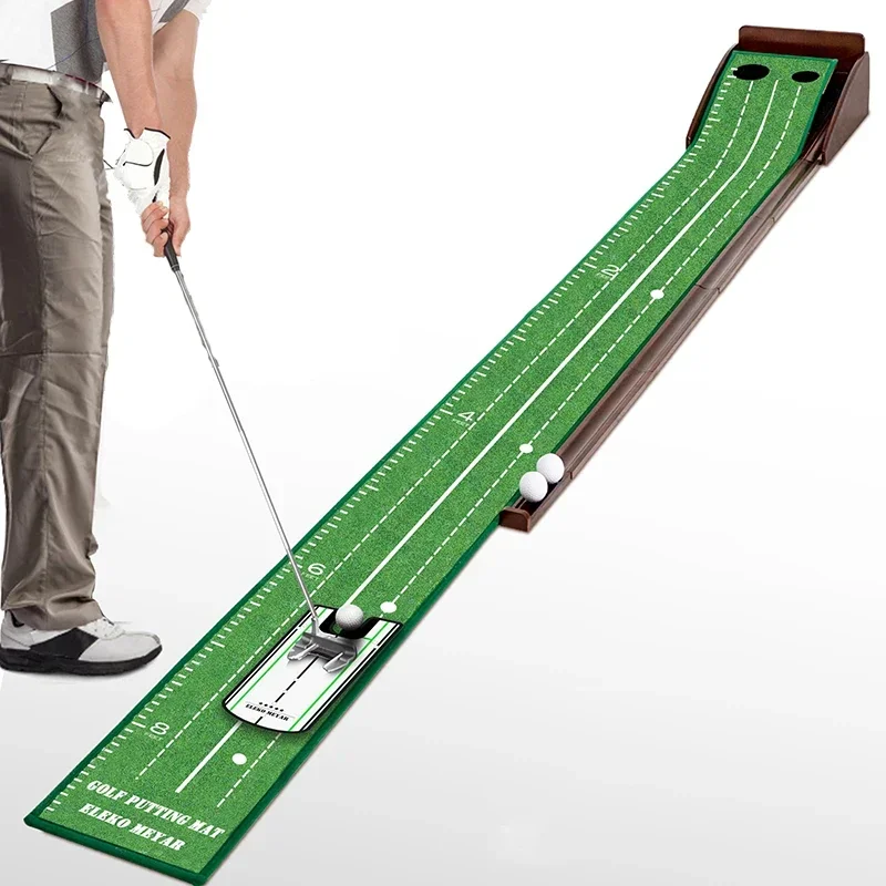 2026 Portable Indoor Golf Swing Trainer Mini Putter Exerciser with Practice Net Solid Wood Gift Set for Sports Enthusiast