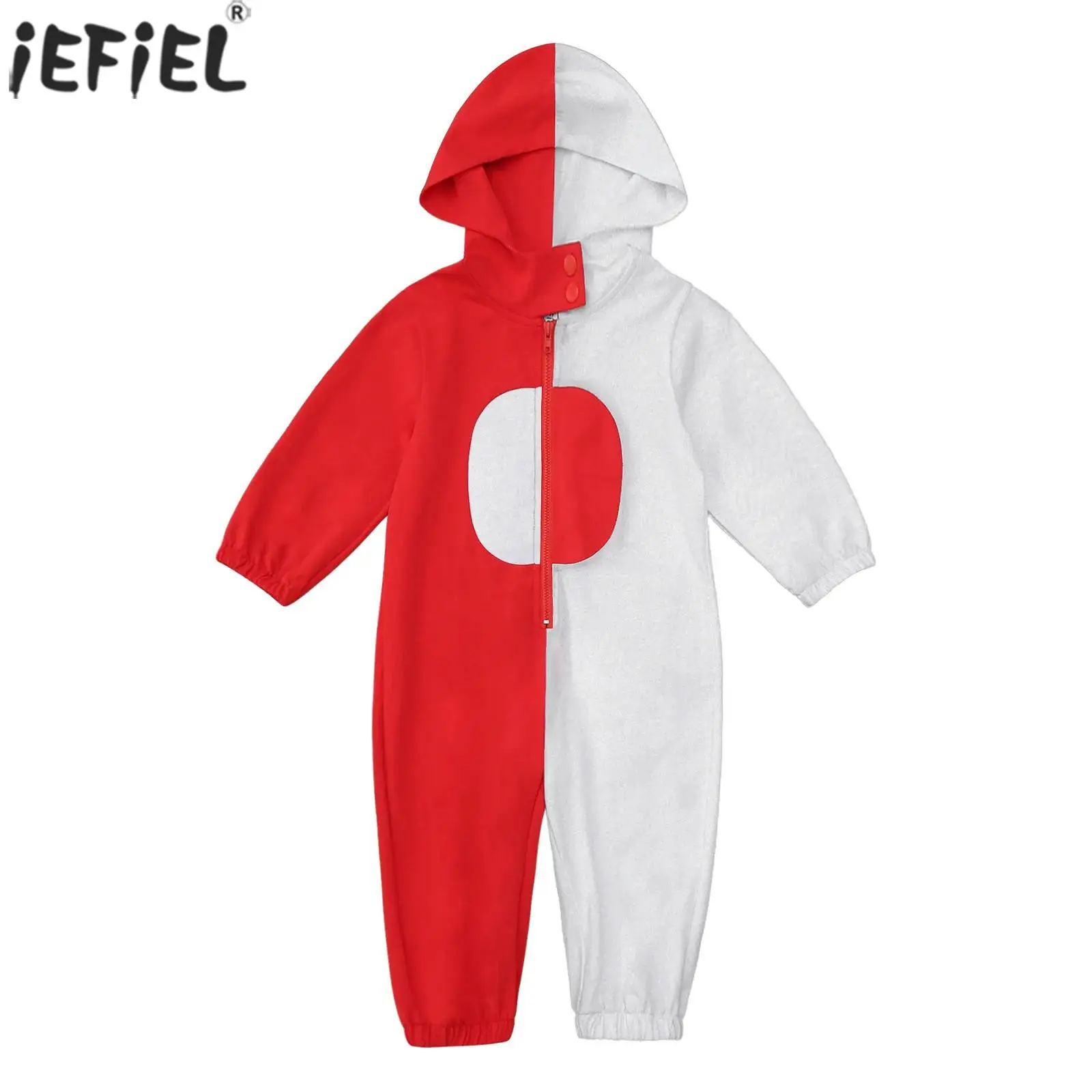 Toddler Baby Fashion Long Sleeve Color Block Zipper Rompers Color Block Jumpsuit Pajamas Kids Halloween Christmas Daily Wear