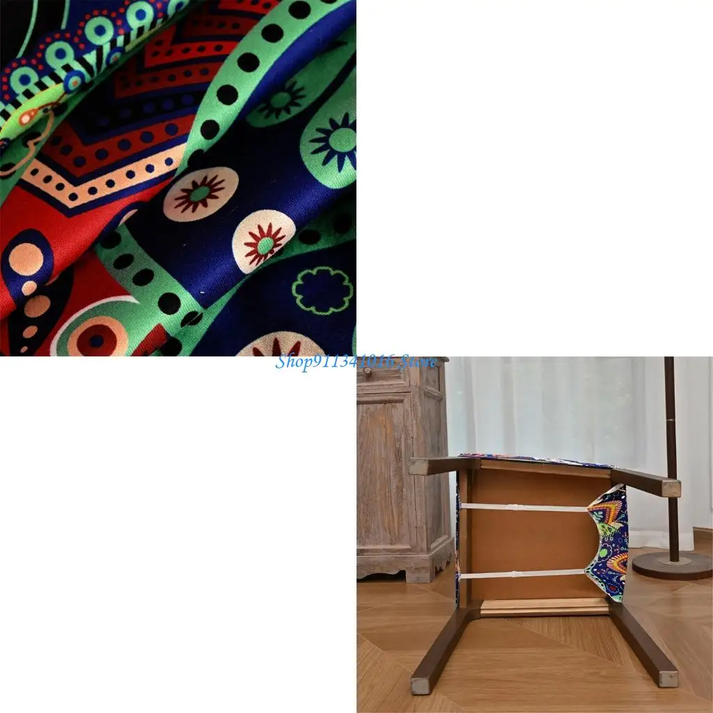 Pack of 2 Machine Washable Curlicue Ottoman Canopies Double Flexible Suit