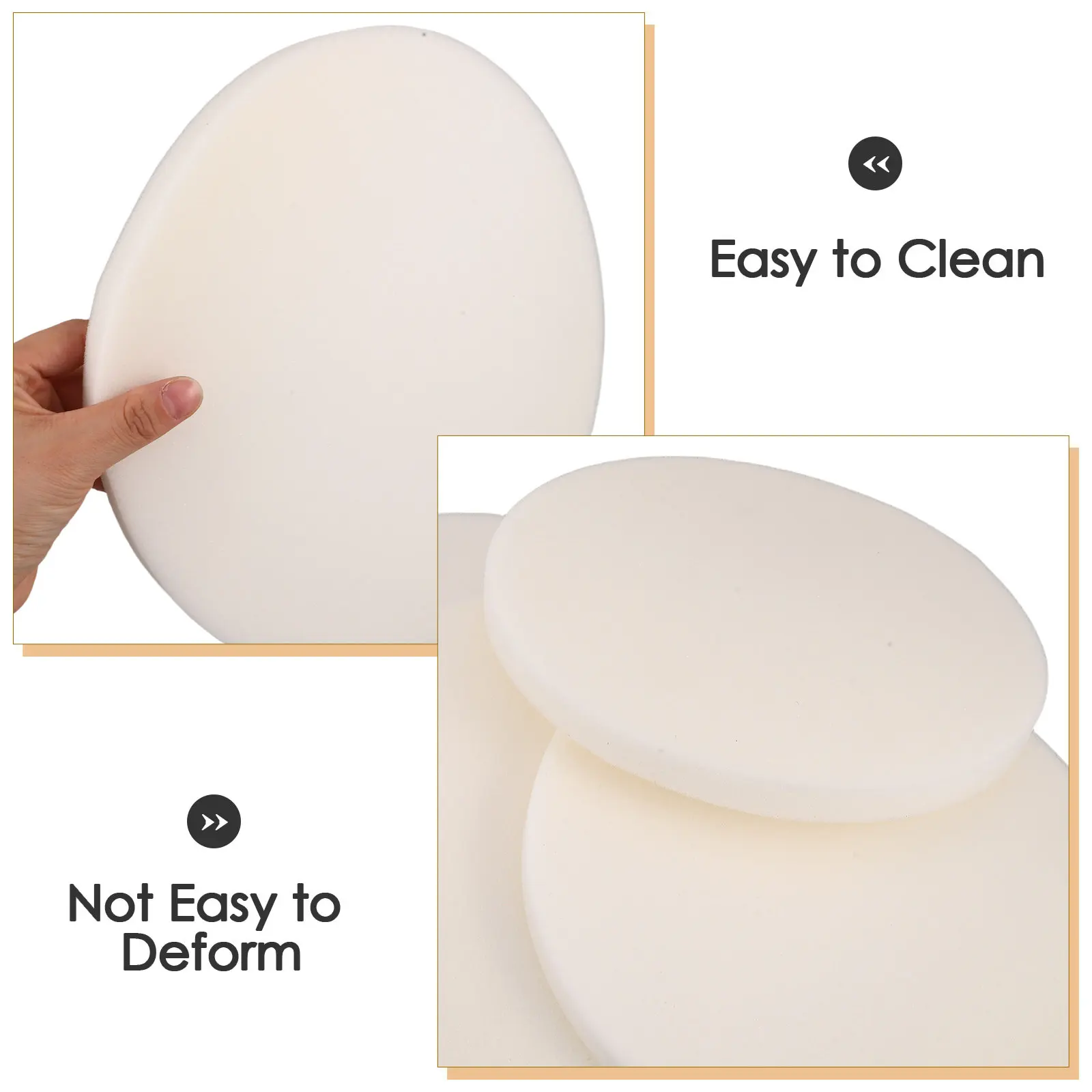 4Pcs High Density Comfortable Seat Cushion Replacement Foam Padding for Dining Chairs Wheelchair Office Chair Sofa Cushion